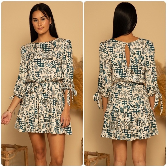 Shore Dresses & Skirts - New! Shore Riviera Nautical Dress in Pacific Blues 🧿🌊 ⚓️ XS NWT!